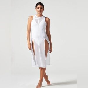 Blank Noir Taino Mesh Tunic White Size L